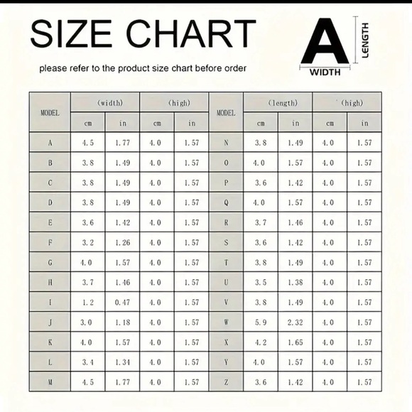 1pc A-Z alphabet initials with gold plated hardware, butterfly and tassel - Picture 2 of 3